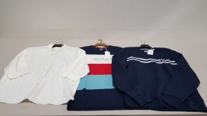 30 PIECE MIXED JACK WILLS CLOTHING LOT CONTAINING T SHIRTS AND BUTTONED SHIRTS IN VARIOUS STYLES AND SIZES