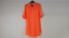 100 X BRAND NEW BRIGHT ORANGE BEACH SHIRTS BY GEORGE - SIZE L - (28890) RRP £8 EACH - IN 1 CARTON