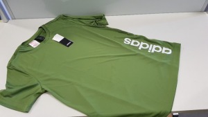 8 X BRAND NEW ADIDAS KIDS GREEN T SHIRTS IN VARIOUS SIZES