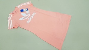 15 X BRAND NEW ADIDAS PINK SKATER DRESSES ITEM CODE - A631 PD9TL AGE 13-14 YEARS