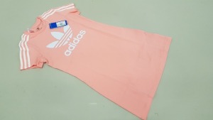 15 X BRAND NEW ADIDAS PINK SKATER DRESSES ITEM CODE - A631 PD9TJ AGE 11-12 YEARS