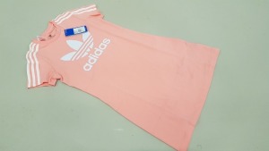 15 X BRAND NEW ADIDAS PINK SKATER DRESSES ITEM CODE - A631 PD9TM AGE 7-8 YEARS