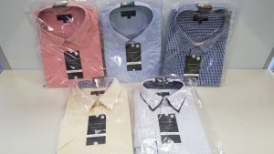 40 X BRAND NEW TAYLOR & WRIGHT SHIRTS IN VARIOUS STYLES AND SIZES IN 2 TRAYS (NOT INCLUDED)