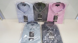 40 X BRAND NEW TAYLOR & WRIGHT SHIRTS IN VARIOUS STYLES AND SIZES IN 2 TRAYS (NOT INCLUDED)