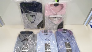 40 X BRAND NEW TAYLOR & WRIGHT SHIRTS IN VARIOUS STYLES AND SIZES IN 2 TRAYS (NOT INCLUDED)