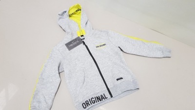 12 X BRAND NEW THREADBOYS STAY ORIGINAL GREY MARL HOODIES AGE 5-6 AND 11-12
