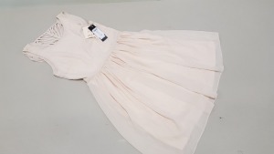10 X BRAND NEW VILLA CLOTHES CREAM PINK DRESSES SIZE SMALL RRP £40.00 (TOTAL RRP £400.00)