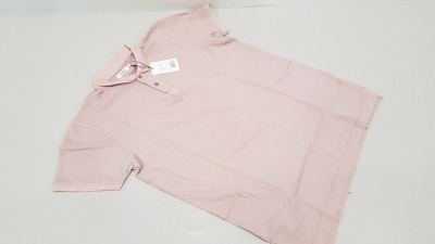 20 X BRAND NEW KIOMI DIRTY PINK POLO SHIRTS SIZE LARGE