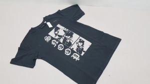 20 X BRAND NEW TOPSHOP SNOOP BLACK T SHIRTS SIZE SMALL RRP £25.00 (TOTAL RRP £500.00)