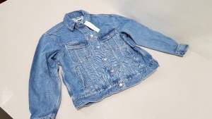 12 X BRAND NEW TOPSHOP DENIM BUTTONED JACKETS UK SIZE 10 RRP £46.00 (TOTAL RRP £552.00)