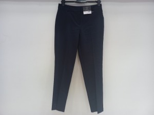 30 X BRAND NEW DOROTHY PERKINS SLIM FIT NAVY TROUSERS IN VARIOUS SIZES RRP £20.00 (TOTAL RRP £600.00)