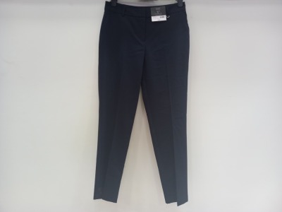 30 X BRAND NEW DOROTHY PERKINS SLIM FIT NAVY TROUSERS IN VARIOUS SIZES RRP £20.00 (TOTAL RRP £600.00)