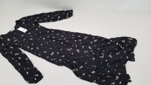 15 X BRAND NEW MISS SELFRIDGE BLACK FLOWER DETAILED DRESSES UK SIZE 8 RRP £35.00 (TOTAL RRP £525.00)