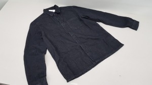 10 X BRAND NEW TOPSHOP DENIM BUTTONED SHIRTS SIZE M AND XS RRP £35.00 (TOTAL RRP £350.00)