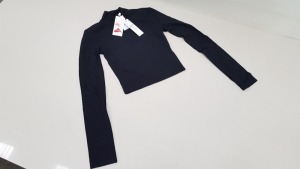 30 X BRAND NEW TOPSHOP LYCRA TURTLENECK CROPPED SHIRTS UK SIZE 8 RRP £10.00 (TOTAL RRP £300.00)