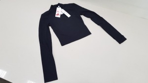 30 X BRAND NEW TOPSHOP LYCRA TURTLENECK CROPPED SHIRTS UK SIZE 12 RRP £10.00 (TOTAL RRP £300.00)