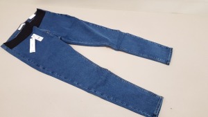 12 X BRAND NEW TOPSHOP JONI SUPER HIGH WAISTED SKINNY MATERNITY JEANS (7 X UK SIZE 12 AND 5 X UK SIZE 10) RRP £36.00 (TOTAL RRP £432.00)