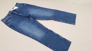 10 X BRAND NEW TOPSHOP STRAIGHT HIGH WAISTED STRAIGHT LEG JEANS UK SIZE 14 RRP £40.00 (TOTAL RRP £400.00)