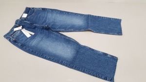 10 X BRAND NEW TOPSHOP STRAIGHT HIGH WAISTED LEG JEANS UK SIZE 14 RRP £40.00 (TOTAL RRP £400.00)