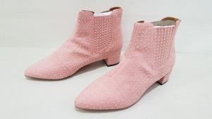 10 X BRAND NEW TOPSHOP KILLER PINK HEELED ANKLE BOOTS UK SIZE 5 RRP £32.00 (TOTAL RRP £320.00)
