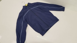 16 X BRAND NEW JOHN LEWIS NAVY PERFORMANCE TRACK TOPS AGE 9-10 RRP £20.00 (TOTAL RRP £320.00)