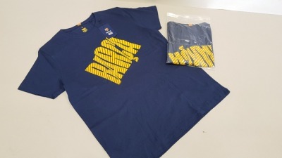20 X BRAND NEW FC BARCELONA BARCA BLUE SHORT SLEEVED T SHIRTS SIZE LARGE