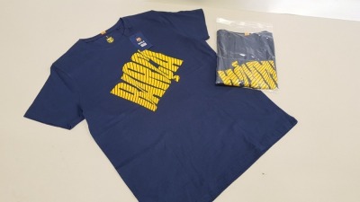 20 X BRAND NEW FC BARCELONA BARCA BLUE SHORT SLEEVED T SHIRTS SIZE LARGE