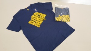 20 X BRAND NEW FC BARCELONA BARCA BLUE SHORT SLEEVED T SHIRTS SIZE LARGE