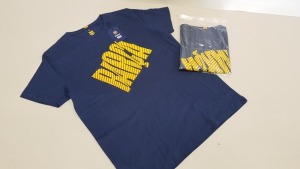 20 X BRAND NEW FC BARCELONA BARCA BLUE SHORT SLEEVED T SHIRTS SIZE LARGE