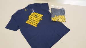 20 X BRAND NEW FC BARCELONA BARCA BLUE SHORT SLEEVED T SHIRTS SIZE XL AND L