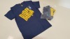 20 X BRAND NEW FC BARCELONA BARCA BLUE SHORT SLEEVED T SHIRTS SIZE SMALL