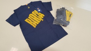 18 X BRAND NEW FC BARCELONA BARCA BLUE SHORT SLEEVED T SHIRTS SIZE SMALL
