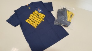23 X BRAND NEW FC BARCELONA BARCA BLUE SHORT SLEEVED T SHIRTS KIDS SIZE 10