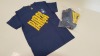 20 X BRAND NEW FC BARCELONA BARCA BLUE SHORT SLEEVED T SHIRTS KIDS SIZE 10