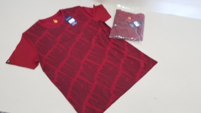 20 X BRAND NEW FC BARCELONA BARCA RED SHORT SLEEVED T SHIRTS SIZE LARGE