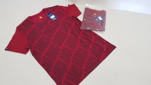 20 X BRAND NEW FC BARCELONA BARCA RED SHORT SLEEVED T SHIRTS SIZE LARGE