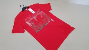 50 X BRAND NEW F&F WALES SIX NATIONS//21 T SHIRTS SIZE 3XL