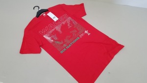 50 X BRAND NEW F&F WALES SIX NATIONS//21 T SHIRTS SIZE 2XL