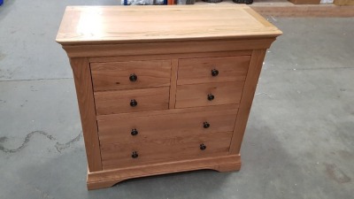 PINE STYLE CHEST OF 6 DRAWERS