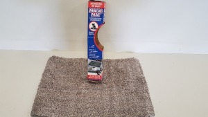 60 X BRAND NEW MAGIC MAT SUPER ABSORBENT DOOR MAT - NOTE BOXES SLIGHTLY CRUSHES - IN 3 OUTER CARTONS OF 20