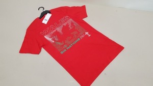 50 X BRAND NEW F&F WALES SIX NATIONS//21 T SHIRTS SIZE XL