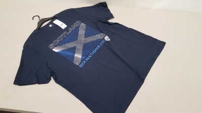 50 X BRAND NEW F&F SCOTLAND SIX NATIONS//21 T SHIRTS SIZE 3XL