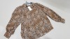 20 X BRAND NEW DOROTHY PERKINS PETITE LEOPARD PRINT BUTTONED LONG SLEEVE SHIRTS UK SIZE 8