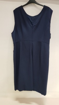 20 X BRAND NEW DOROTHY PERKINS NAVY SLEEVELESS DRESSES UK SIZE 12 RRP £25.00 (TOTAL RRP £500.00)