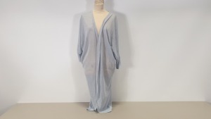 33 X BRAND NEW B.YOU LONG GREY CARDIGANS IN SIZE MEDIUM