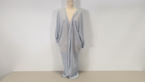 33 X BRAND NEW B.YOU LONG GREY CARDIGANS IN SIZE MEDIUM