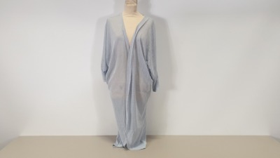 33 X BRAND NEW B.YOU LONG GREY CARDIGANS IN SIZE MEDIUM