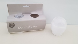 480 X BRAND NEW YOUR HOME SET OF 2 PLASTIC MICROWAVABLE EGG COOKER HOLDERS IN 20 BOXES