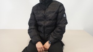 12 X BRAND NEW TOPMAN BLACK (COLD WEATHER EQUIPMENT) WINTER COATS SIZE - XXLARGE RRP £39.00pp