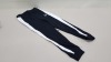 20 X BRAND NEW PUMA COTTON BLACK AND WHITE STRIPED TRACK PANTS AGE 11-12 YEARS